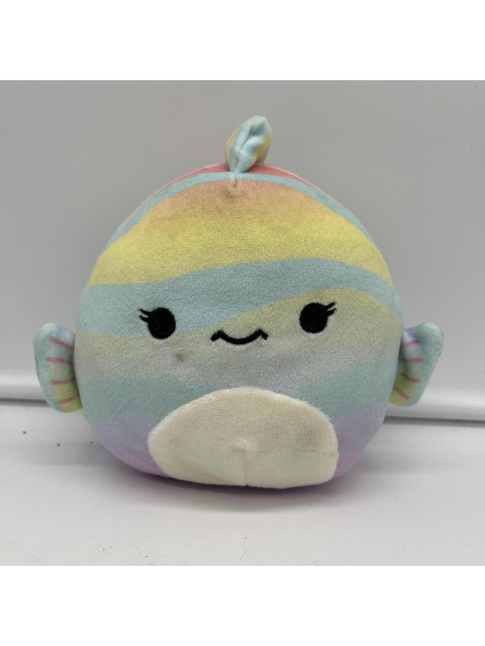 SQUISHMALLOW Rainbowfish PLUSH Kellytoy Rainbow Fish FLAW